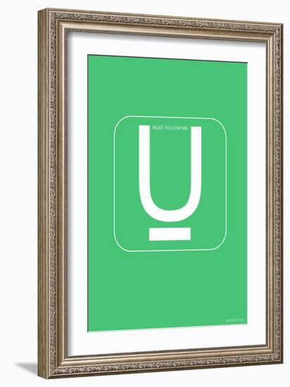 U Must Follow Me-NaxArt-Framed Art Print