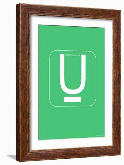 U Must Follow Me-NaxArt-Framed Art Print