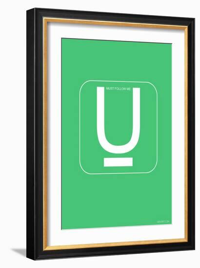 U Must Follow Me-NaxArt-Framed Art Print