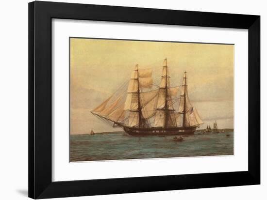 U.S. 44-Gun Frigate Constitution-Harold Wyllie-Framed Art Print