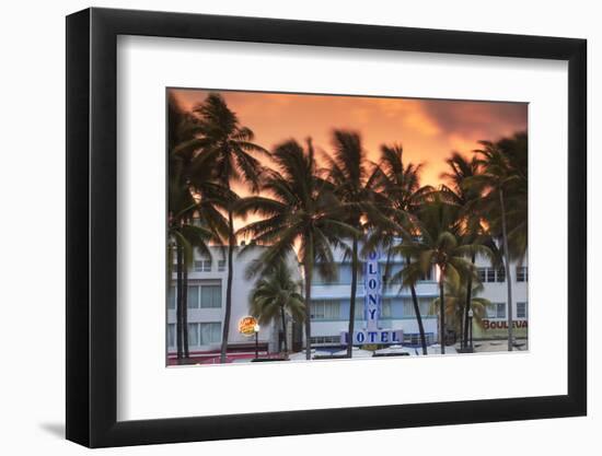U.S.A, Miami, Miami Beach, South Beach, Art Deco Hotels on Ocean Drive-Jane Sweeney-Framed Photographic Print