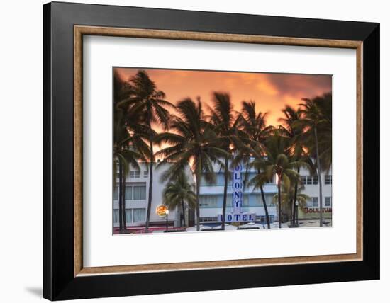 U.S.A, Miami, Miami Beach, South Beach, Art Deco Hotels on Ocean Drive-Jane Sweeney-Framed Photographic Print