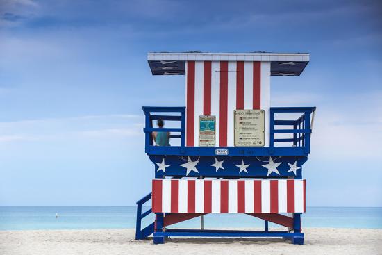 U S A Miami Beach South Life Guard Hut U S A Miami Beach South Life Guard Hut Photographic Print By Jane Sweeney Art