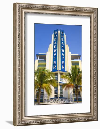 U.S.A, Miami, Miami Beach, South Beach, Ocean Drive, Breakwater Hotel-Jane Sweeney-Framed Photographic Print