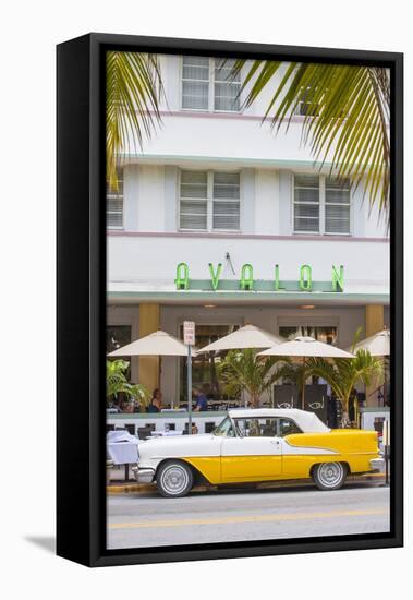 U.S.A, Miami, Miami Beach, South Beach, Ocean Drive-Jane Sweeney-Framed Premier Image Canvas