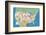 U.S.A. States and Capitals-Catrina Genovese-Framed Giclee Print