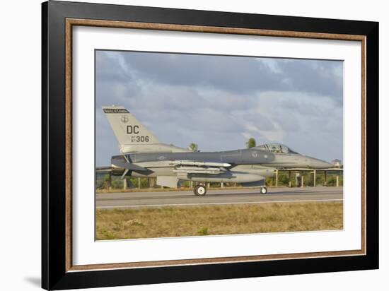 U.S. Air Force F-16 Fighting Falcon at Natal Air Force Base, Brazil-Stocktrek Images-Framed Photographic Print