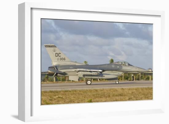 U.S. Air Force F-16 Fighting Falcon at Natal Air Force Base, Brazil-Stocktrek Images-Framed Photographic Print