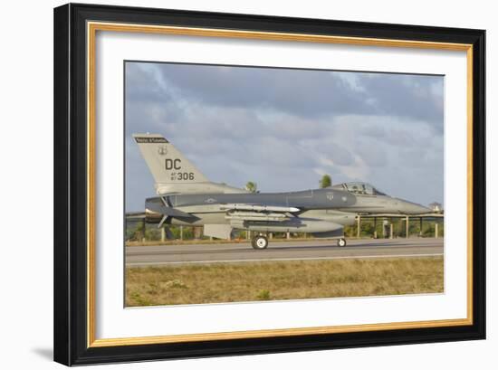 U.S. Air Force F-16 Fighting Falcon at Natal Air Force Base, Brazil-Stocktrek Images-Framed Photographic Print