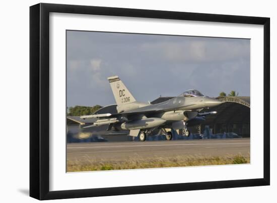 U.S. Air Force F-16 Fighting Falcon at Natal Air Force Base, Brazil-Stocktrek Images-Framed Photographic Print