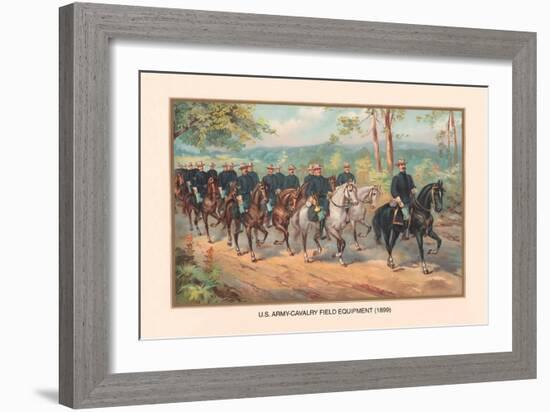 U.S. Army Cavalry Field Equipment, 1899-Arthur Wagner-Framed Art Print