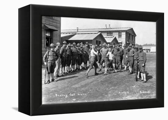 U.S. Army, Company F, 44th Infantry, Boxing, Camp Lewis, 1918-Marvin Boland-Framed Premier Image Canvas