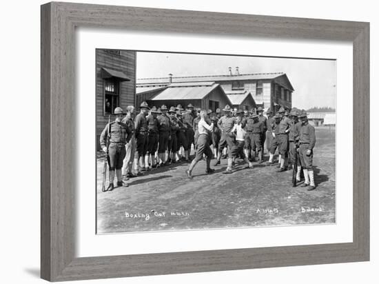 U.S. Army, Company F, 44th Infantry, Boxing, Camp Lewis, 1918-Marvin Boland-Framed Giclee Print