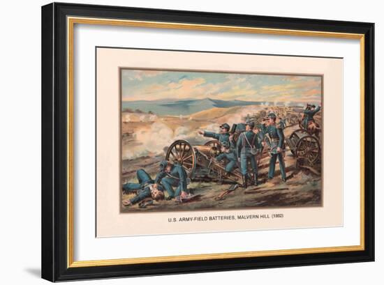 U.S. Army, Field Batteries, Malvern Hill, 1862-Arthur Wagner-Framed Art Print