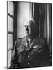 U.S. Army General George Patton Gazing Thoughfully Out of Window-null-Mounted Photographic Print