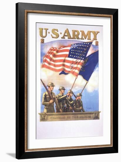 U.S. Army - Guardians of the Colors Poster-Tom Woodburn-Framed Giclee Print