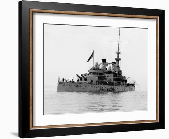 U.S. Battleship Massachusetts-null-Framed Photo