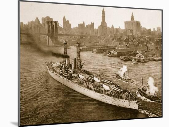 U.S Battleship Texas-null-Mounted Photographic Print