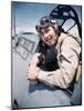 U.S. Bomber Pilot Portrait Stationed at Midway Atoll. 1942-Frank Scherschel-Mounted Photographic Print
