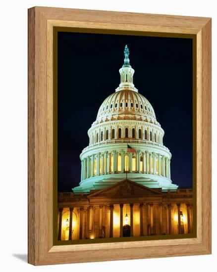 U.S. Capitol at Night-Joseph Sohm-Framed Premier Image Canvas