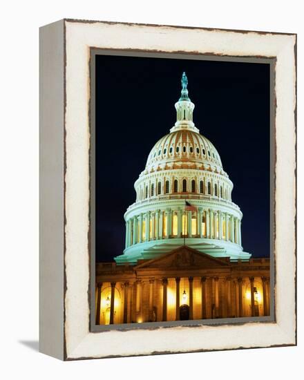 U.S. Capitol at Night-Joseph Sohm-Framed Premier Image Canvas