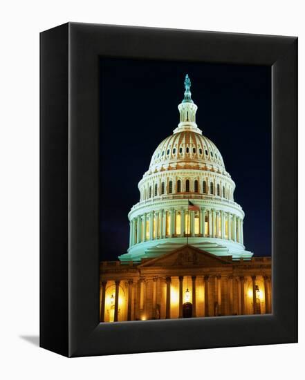 U.S. Capitol at Night-Joseph Sohm-Framed Premier Image Canvas