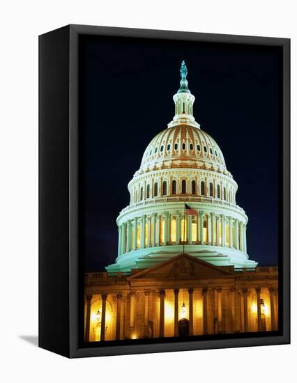 U.S. Capitol at Night-Joseph Sohm-Framed Premier Image Canvas