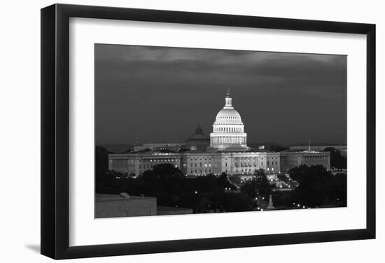 U.S. Capitol, Washington, D.C. Number 2 - B&W-Carol Highsmith-Framed Art Print