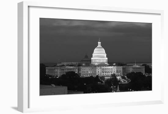 U.S. Capitol, Washington, D.C. Number 2 - B&W-Carol Highsmith-Framed Art Print