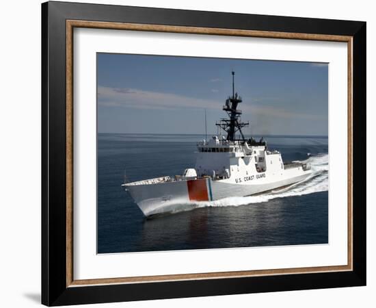 U.S. Coast Guard Cutter Waesche in the Navigates the Gulf of Mexico-Stocktrek Images-Framed Photographic Print