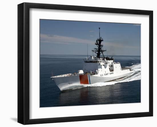 U.S. Coast Guard Cutter Waesche in the Navigates the Gulf of Mexico-Stocktrek Images-Framed Photographic Print