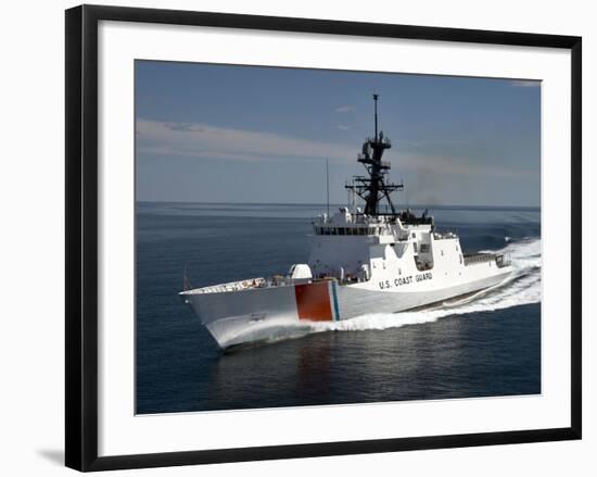 U.S. Coast Guard Cutter Waesche in the Navigates the Gulf of Mexico-Stocktrek Images-Framed Photographic Print