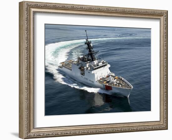 U.S. Coast Guard Cutter Waesche in the Navigates the Gulf of Mexico-Stocktrek Images-Framed Photographic Print