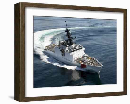 U.S. Coast Guard Cutter Waesche in the Navigates the Gulf of Mexico-Stocktrek Images-Framed Photographic Print