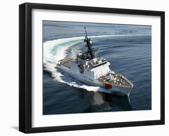 U.S. Coast Guard Cutter Waesche in the Navigates the Gulf of Mexico-Stocktrek Images-Framed Photographic Print