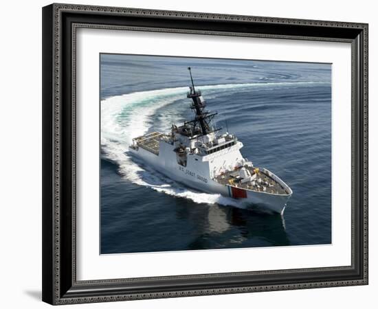 U.S. Coast Guard Cutter Waesche in the Navigates the Gulf of Mexico-Stocktrek Images-Framed Photographic Print