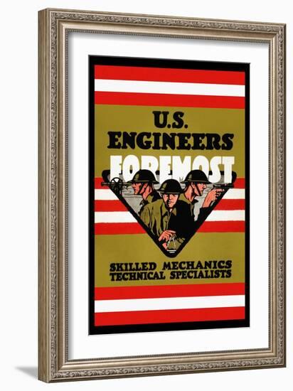 U.S. Engineers Foremost-Charles Buckles Falls-Framed Art Print