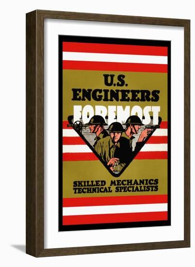 U.S. Engineers Foremost-Charles Buckles Falls-Framed Art Print