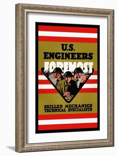 U.S. Engineers Foremost-Charles Buckles Falls-Framed Art Print