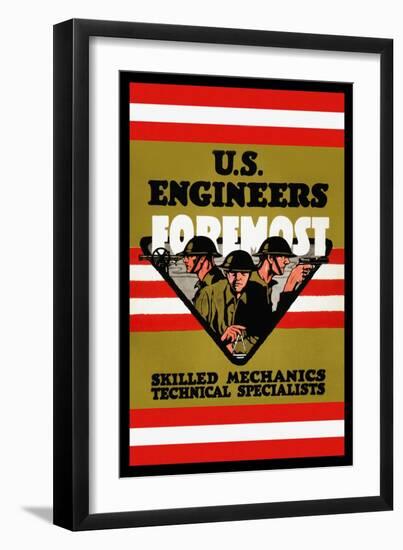 U.S. Engineers Foremost-Charles Buckles Falls-Framed Art Print
