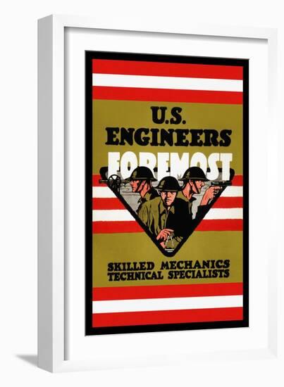 U.S. Engineers Foremost-Charles Buckles Falls-Framed Art Print