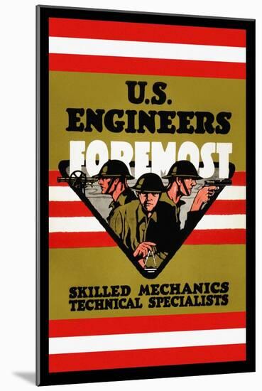 U.S. Engineers Foremost-Charles Buckles Falls-Mounted Art Print