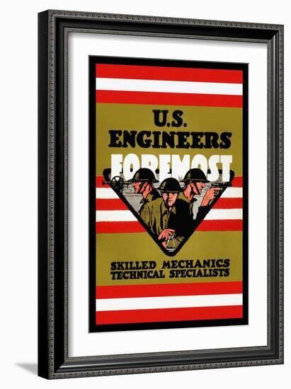 U.S. Engineers Foremost-Charles Buckles Falls-Framed Art Print