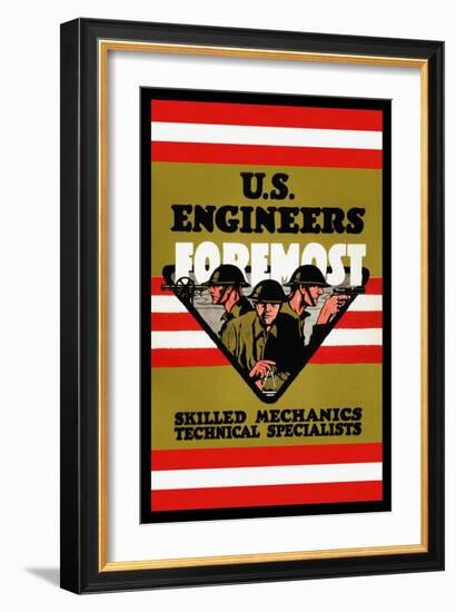 U.S. Engineers Foremost-Charles Buckles Falls-Framed Art Print