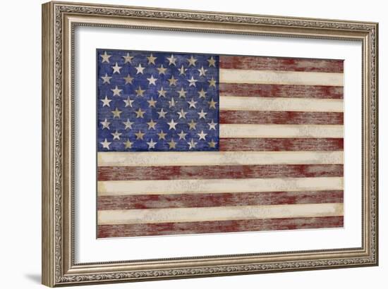 U.S. Flag-Sparx Studio-Framed Art Print