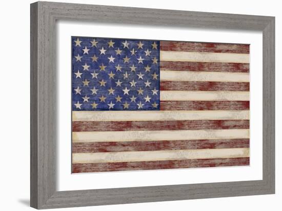 U.S. Flag-Sparx Studio-Framed Art Print