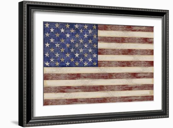 U.S. Flag-Sparx Studio-Framed Art Print