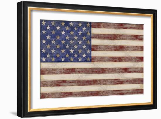 U.S. Flag-Sparx Studio-Framed Art Print