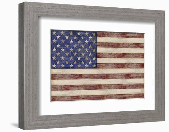 U.S. Flag-Sparx Studio-Framed Giclee Print