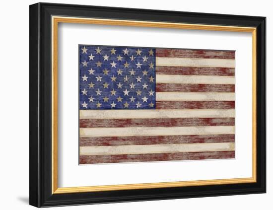 U.S. Flag-Sparx Studio-Framed Giclee Print